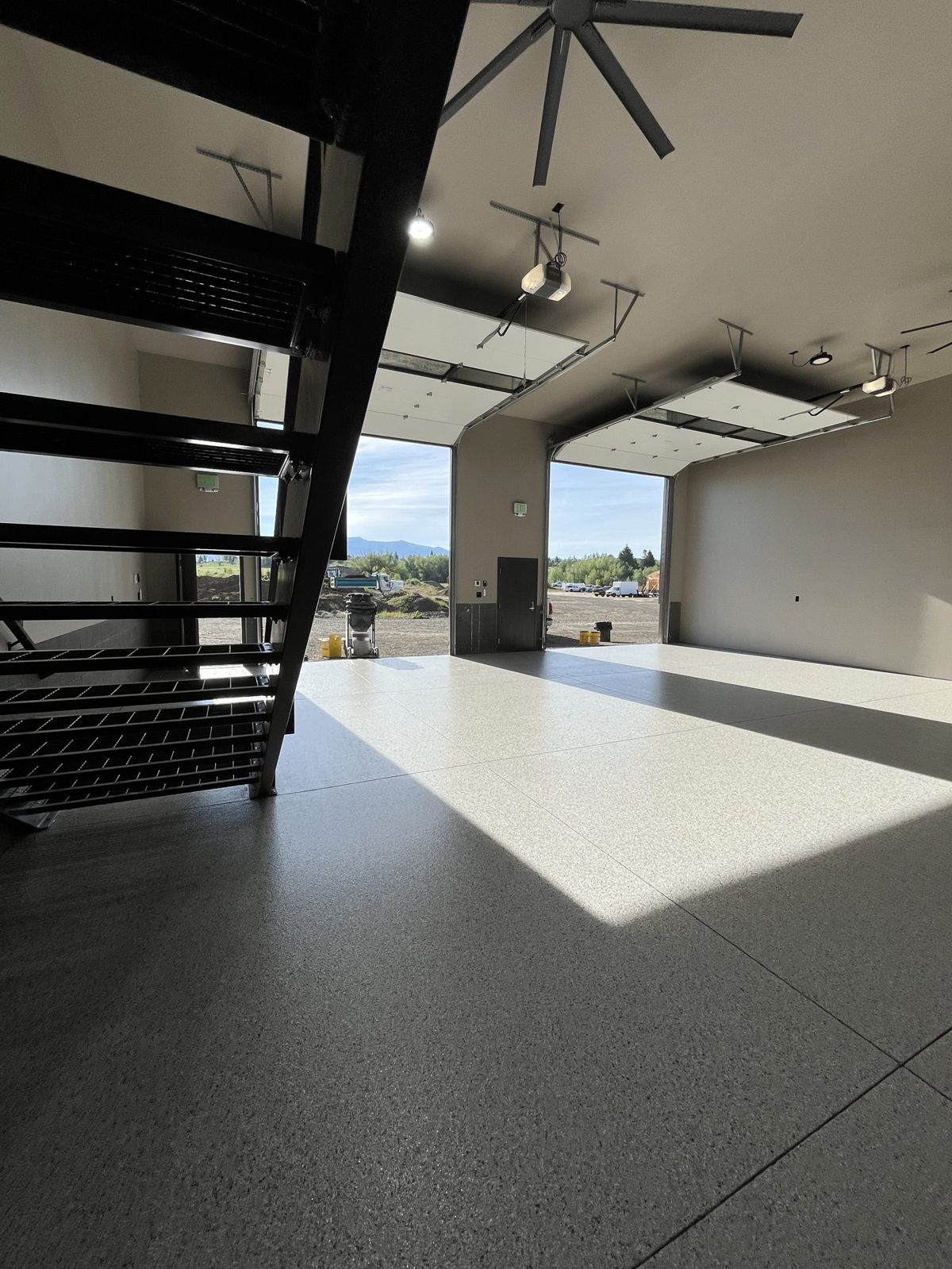 Polyaspartic garage floor coating